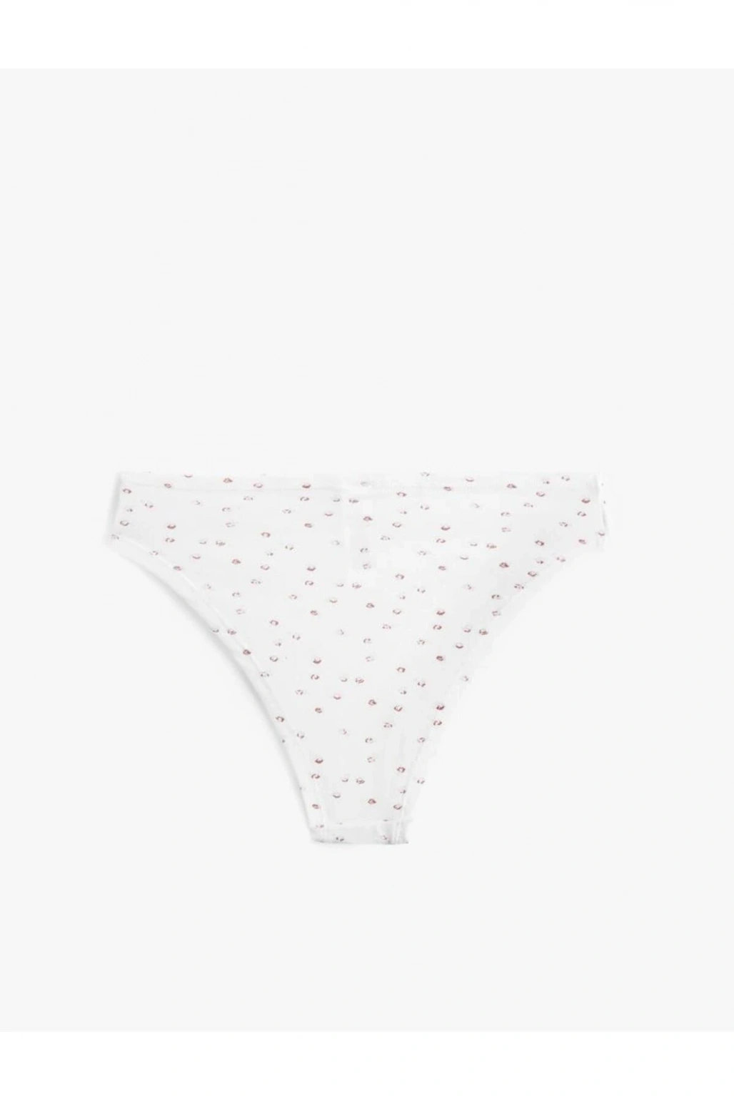 Kurdele Detaylı Rahat Kalıp Pamuklu Desenli Brazilian Külot (AW 25)