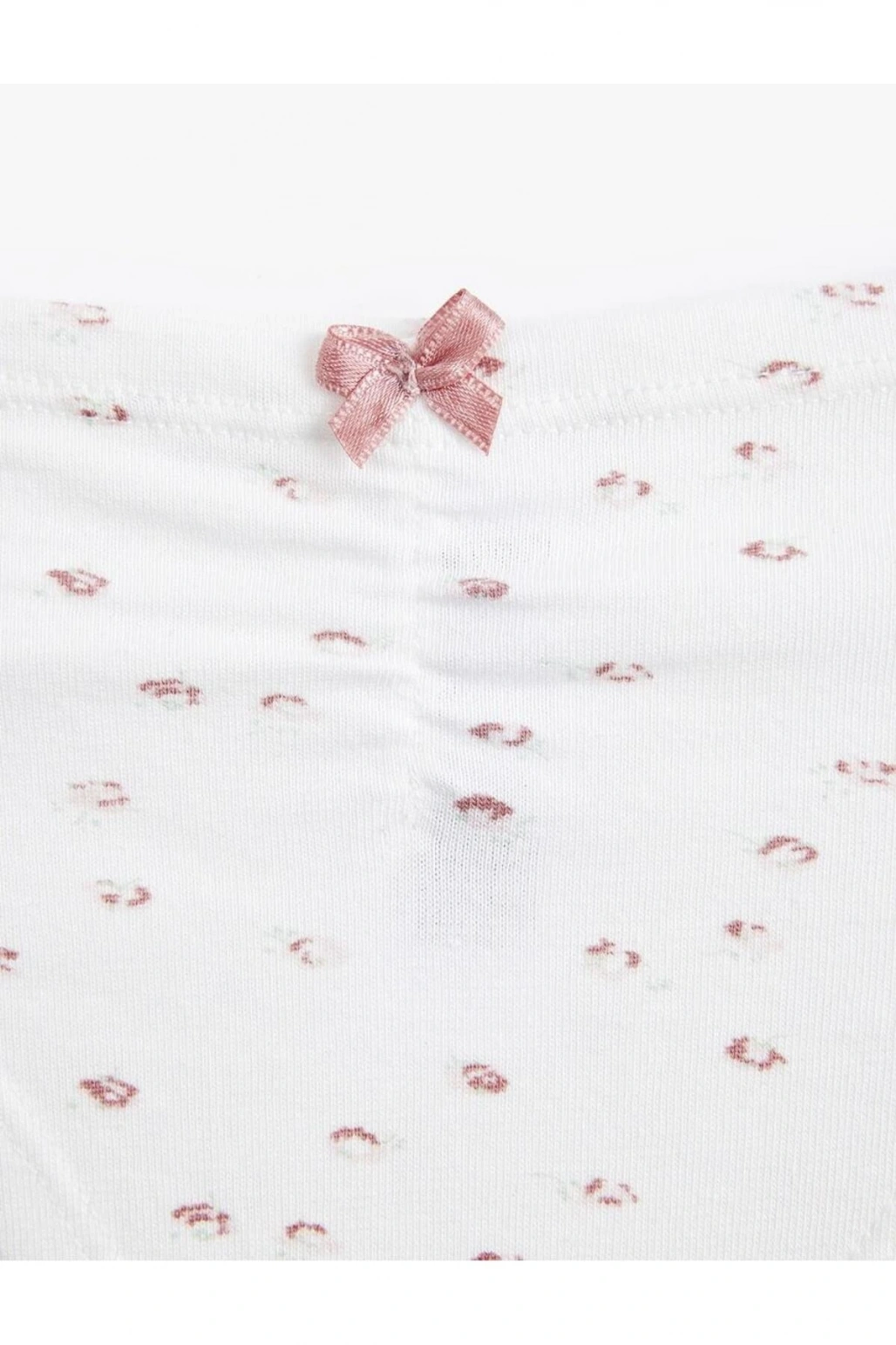 Kurdele Detaylı Rahat Kalıp Pamuklu Desenli Brazilian Külot (AW 25)