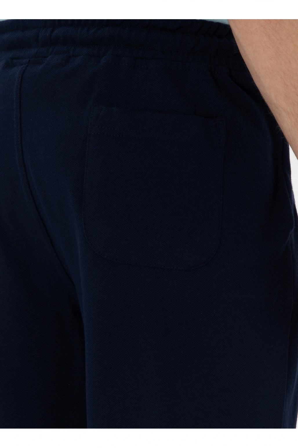 Lacivert Lastikli Bel Regular Fit Erkek Sweat Şort MARKO