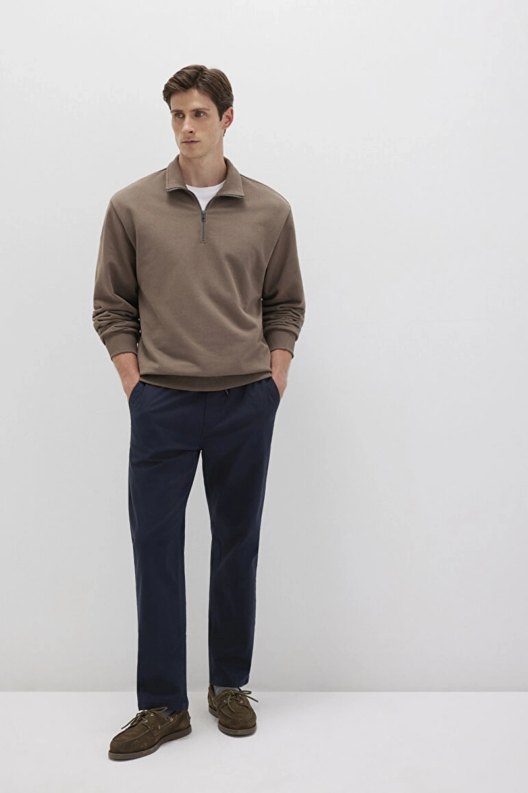 Lacivert Pantolon Slim StraightNormal BelDüz Paça