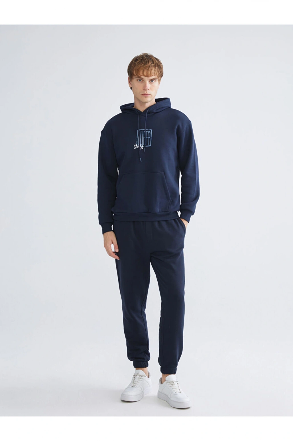Lacivert Standart Kalıp Erkek Jogger Eşofman Altı