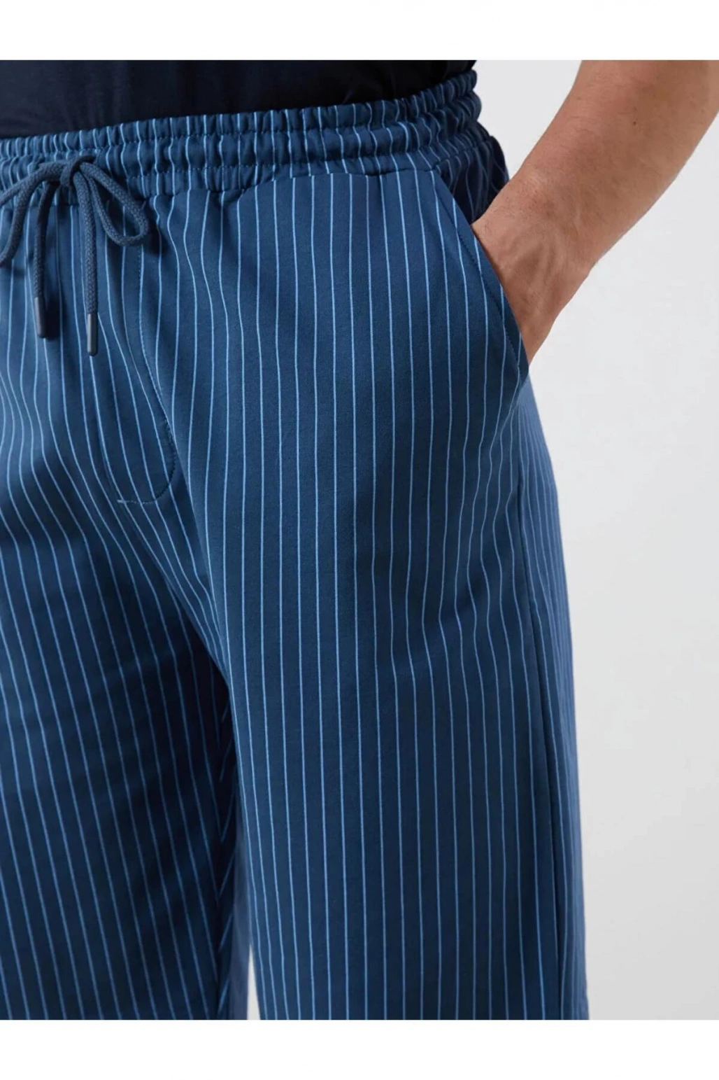 Lacivert Standart Kalıp Erkek Pijama Alt Şort