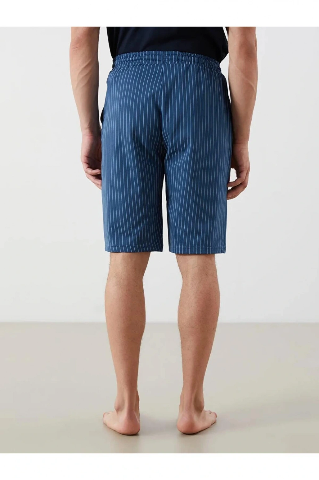 Lacivert Standart Kalıp Erkek Pijama Alt Şort