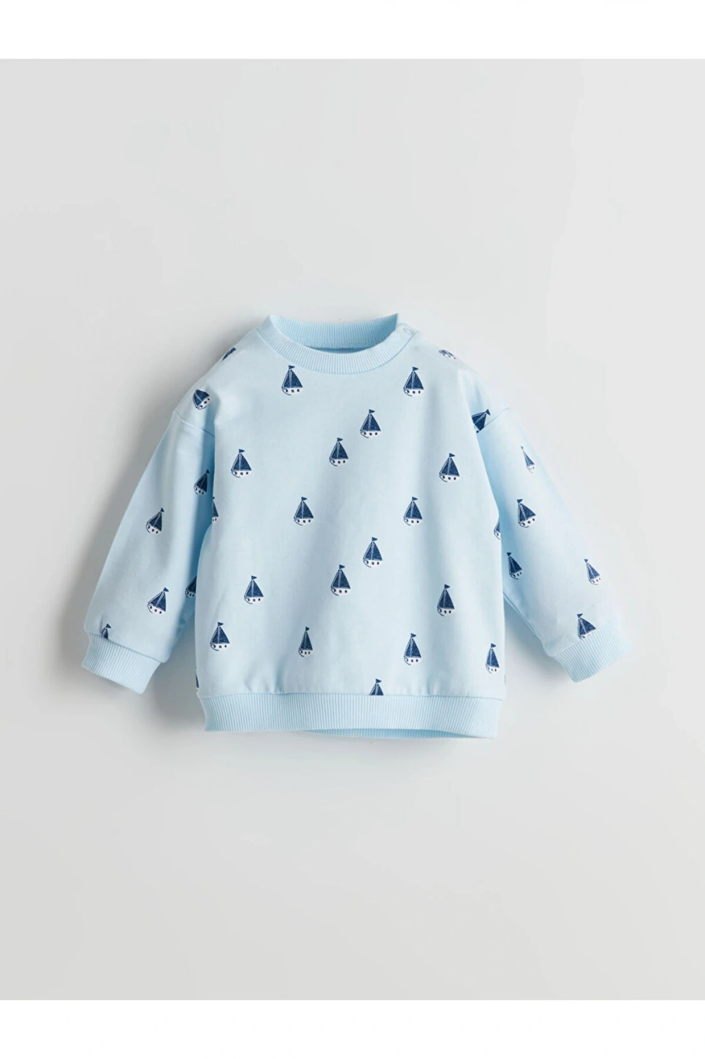 LCW baby Baskılı Erkek Bebek Sweatshirt ve Eşofman Alt 2li