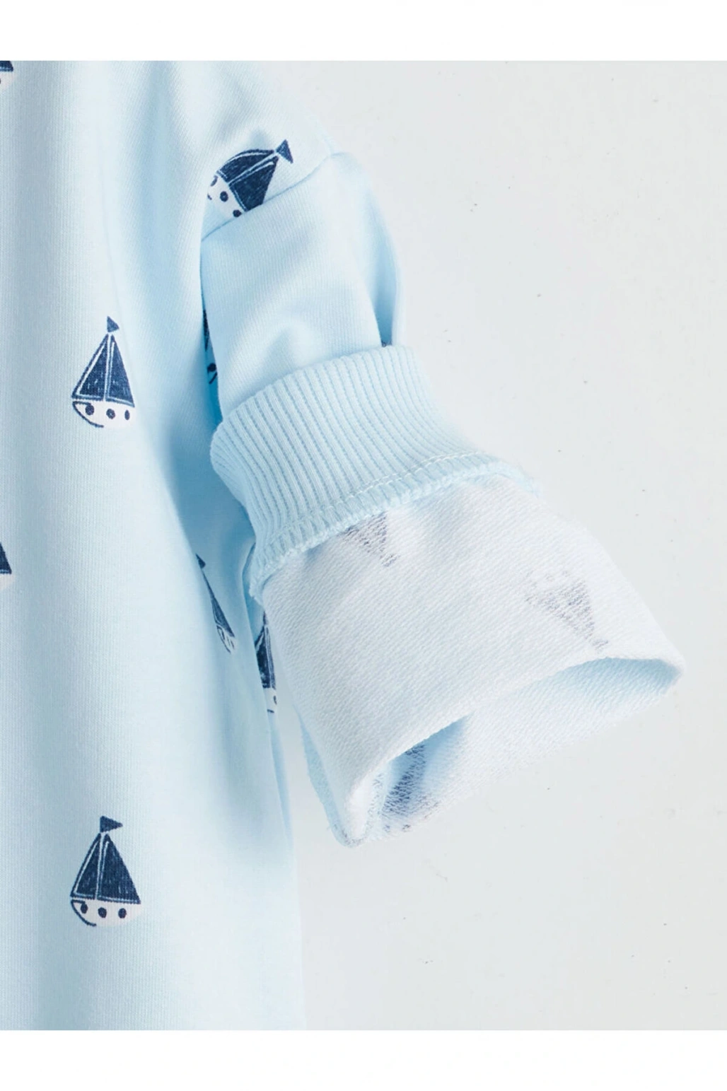 LCW baby Baskılı Erkek Bebek Sweatshirt ve Eşofman Alt 2li