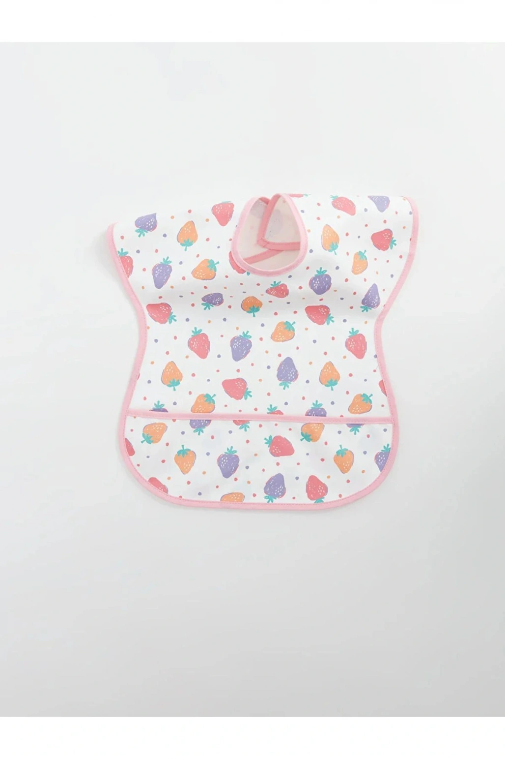 LCW baby Baskılı Kız Bebek Mama Önlüğü