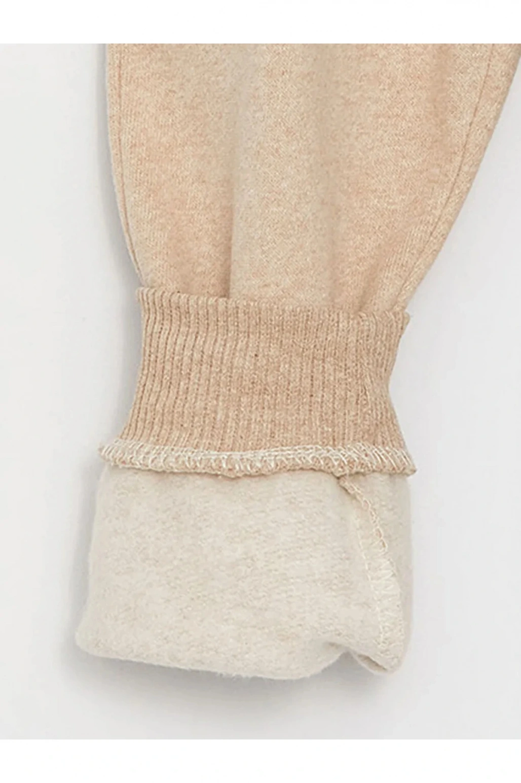 LCW baby Bej Beli Lastikli Basic Erkek Bebek Jogger Eşofman Altı