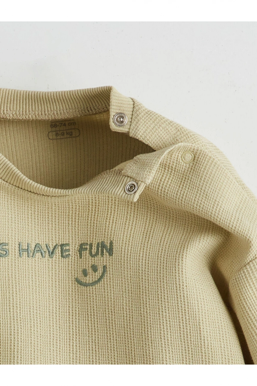 LCW baby Bisiklet Yaka Erkek Bebek Sweatshirt ve Eşofman Alt 2li