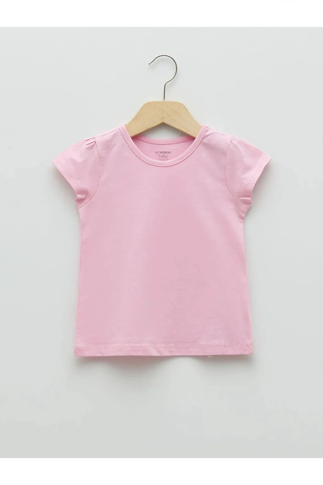 Lcw Baby Bisiklet Yaka Kısa Kol Basic Kız Bebek Tişört 2li