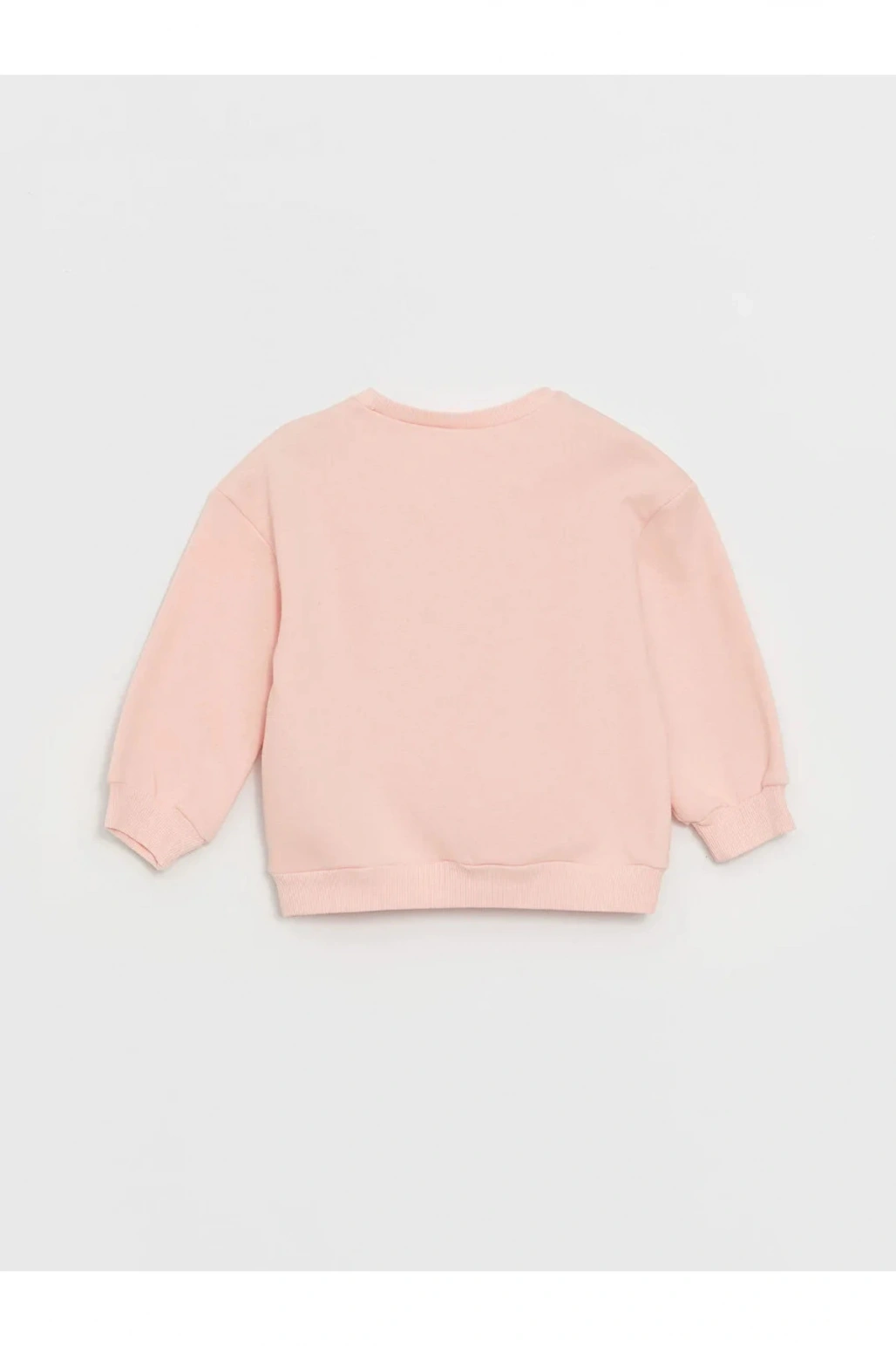 LCW baby Bisiklet Yaka Uzun Kollu Baskılı Kız Bebek Sweatshirt