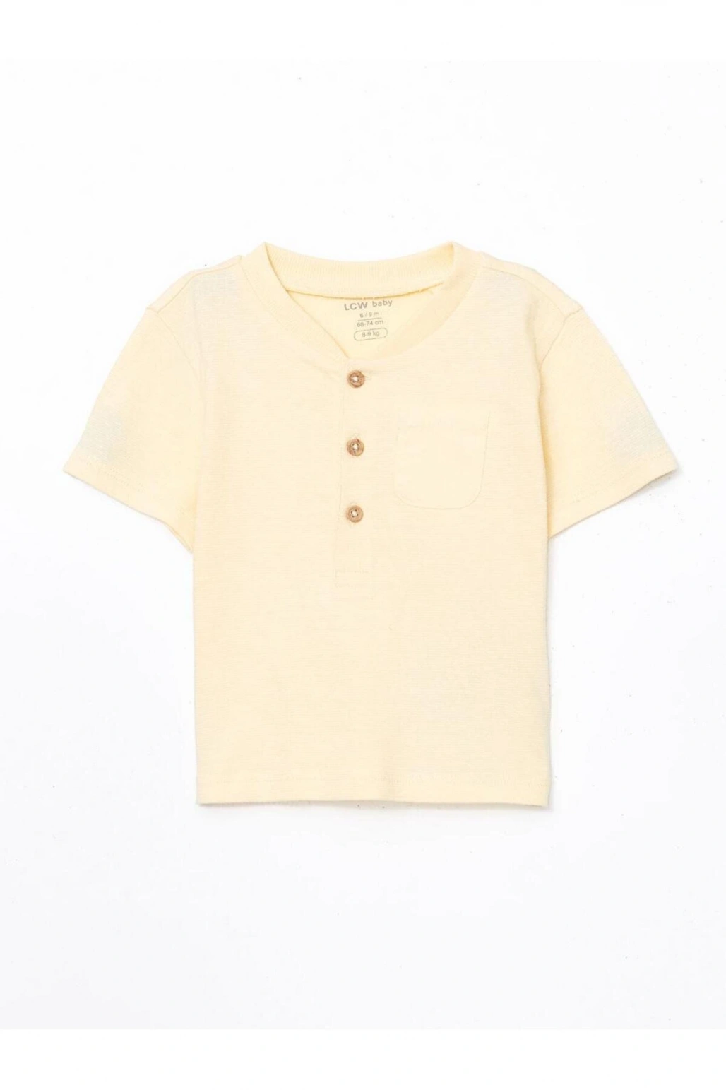 LCW baby  Düğmeli Erkek Bebek Tişört ve Eşofman Altı 2li