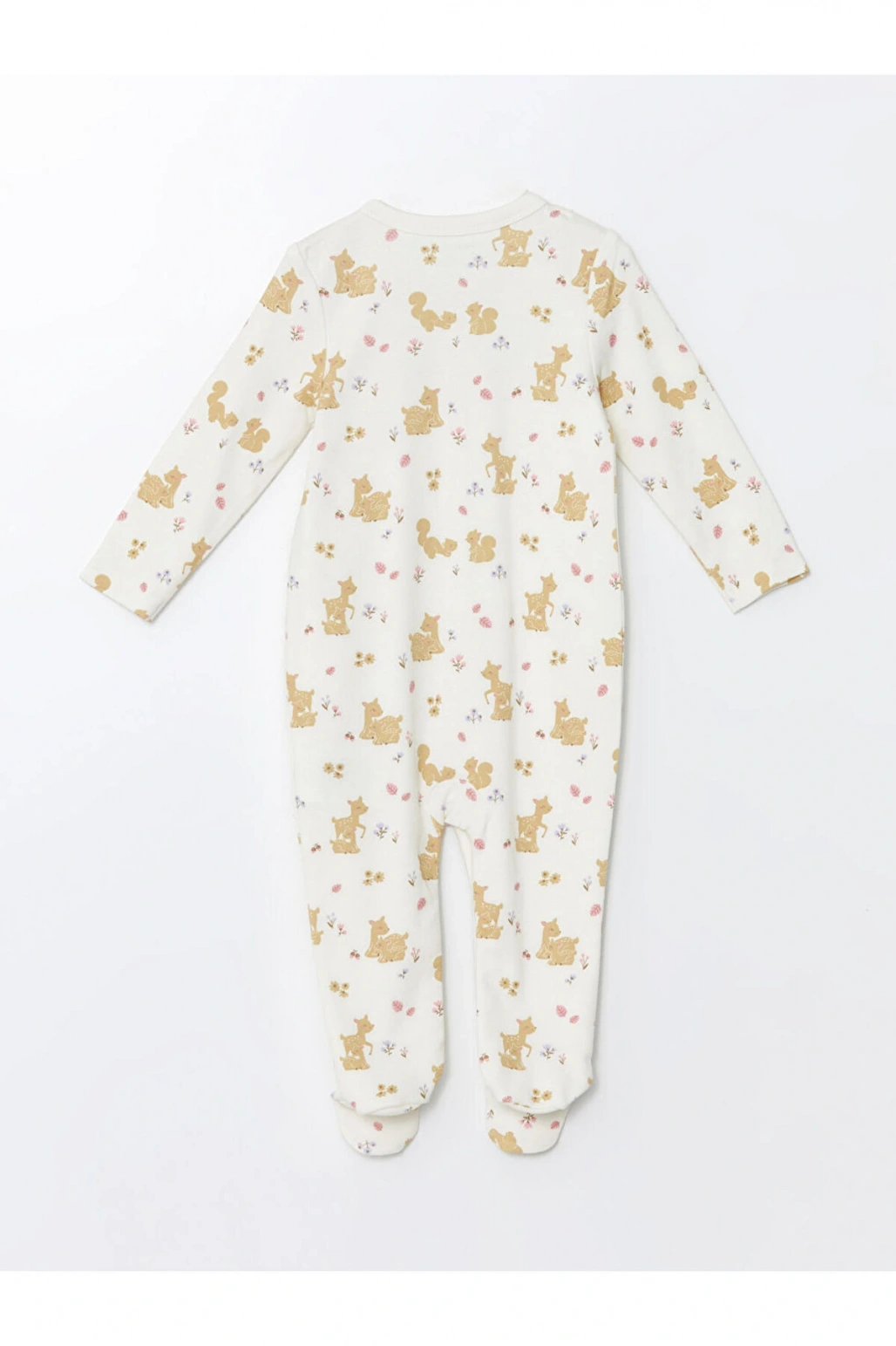 LCW baby Ekru Baskılı Kız Bebek Hastane Çıkış Seti