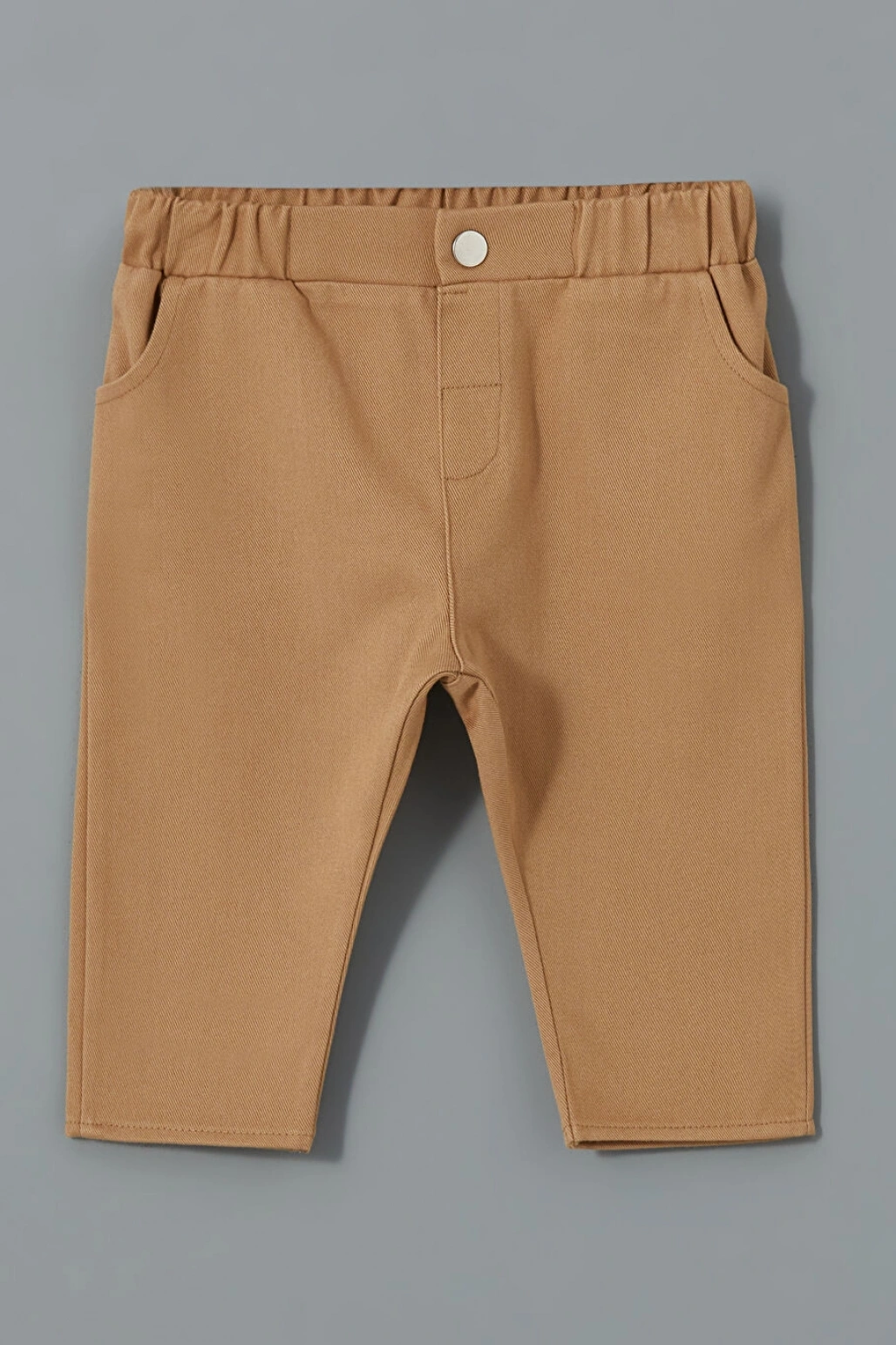 LCW baby Ekru Bisiklet Yaka Baskılı Erkek Bebek Tişört Ve Pantolon 2li Takım