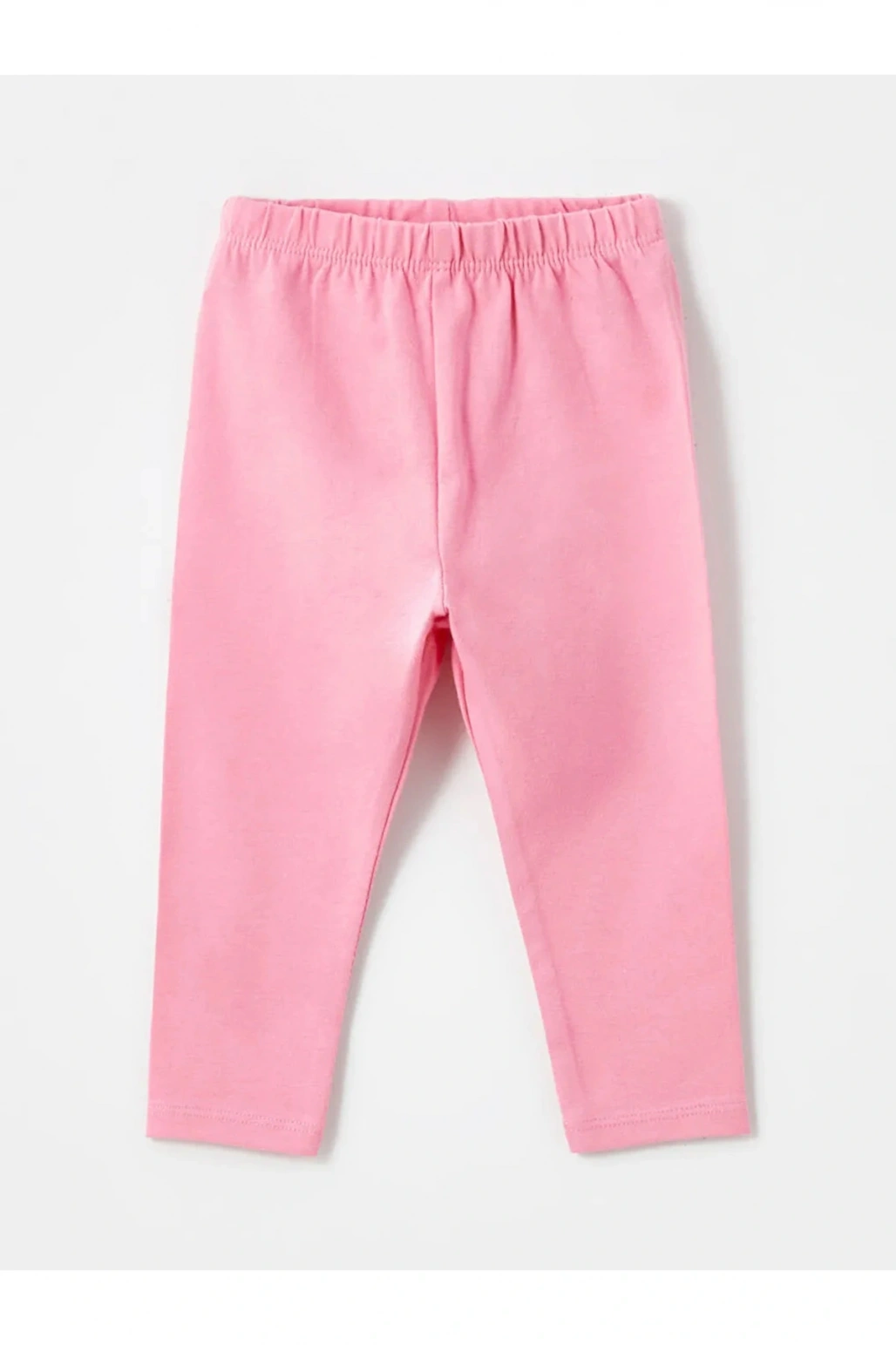 LCW baby Ekru Bisiklet Yaka Çiçekli Kız Çocuk Bluz ve Tayt 2li