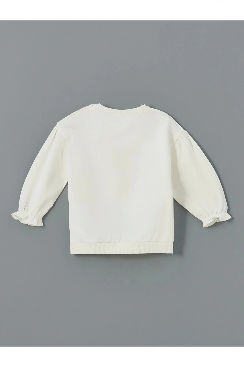 Lcw Baby Ekru Bisiklet Yaka Kiraz Baskılı Kız Bebek Sweatshirt Ve Tayt 2li