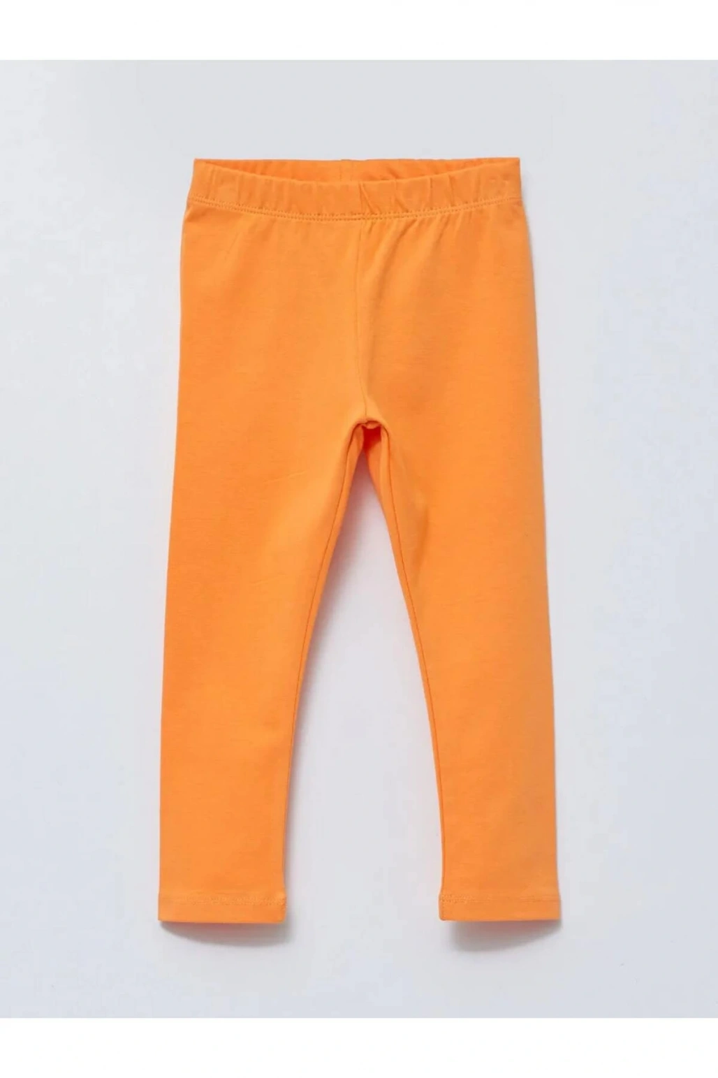 LCW baby Ekru Bisiklet Yaka Kısa Kollu Baskılı Pamuklu Kız Bebek Tişört ve Tayt 2li Takım