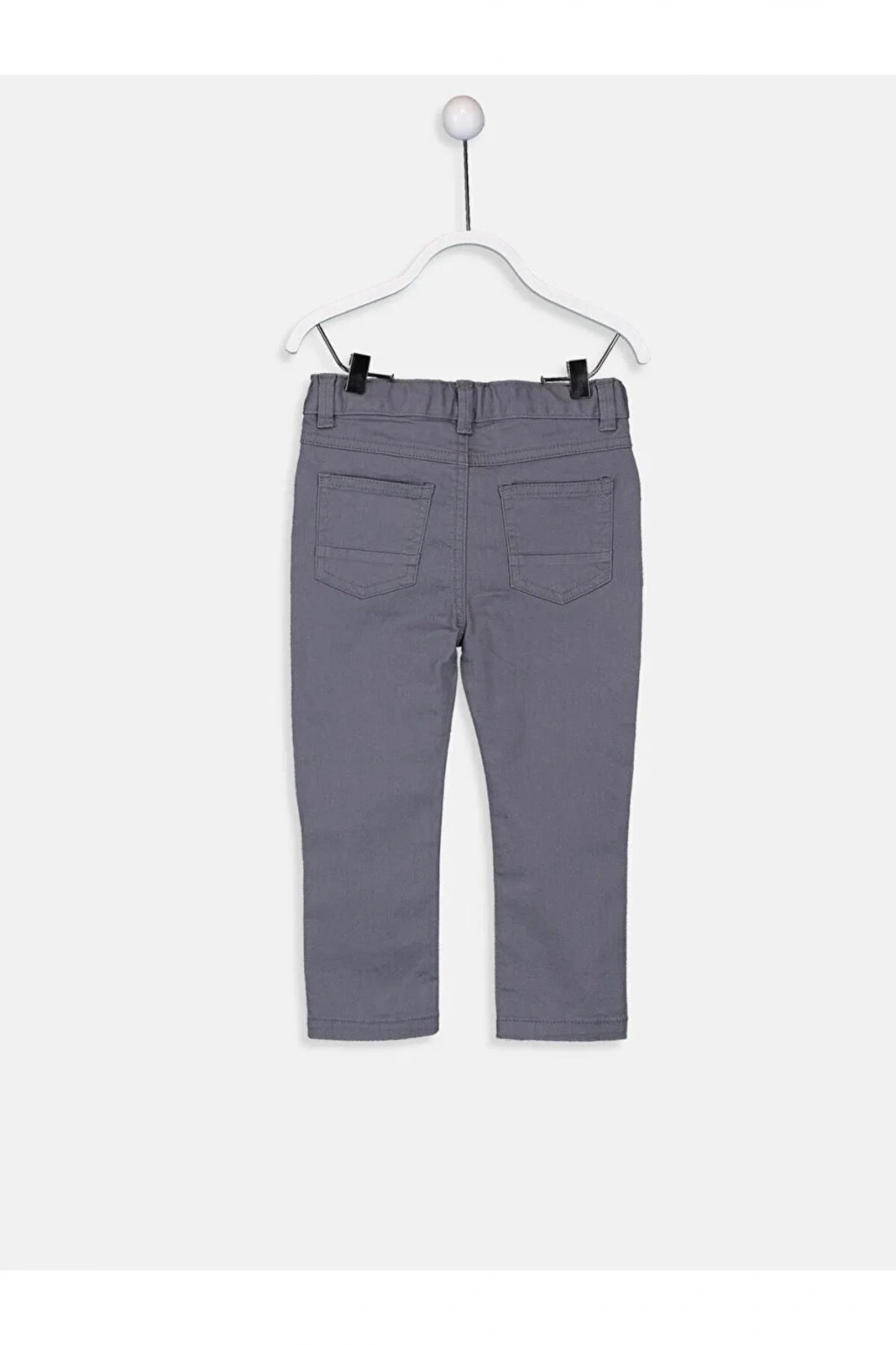 LCW baby Gri Basic Gabardin Erkek Bebek Pantolon