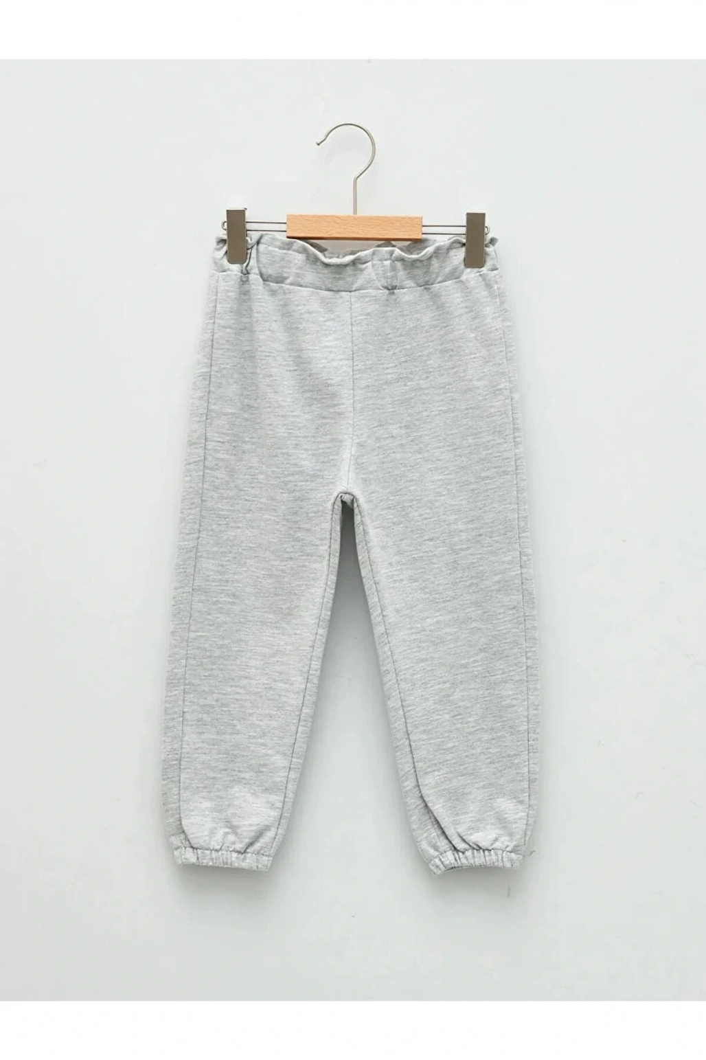 LCW baby Gri Beli Lastikli Basic Kız Bebek Eşofman Alt