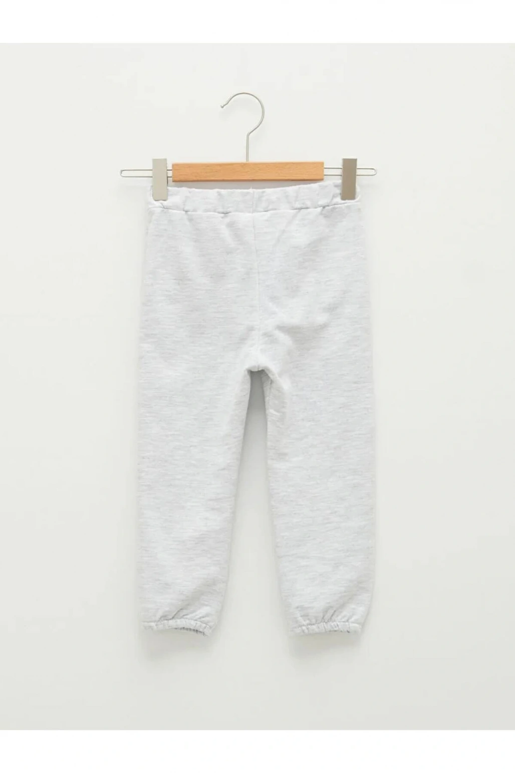 LCW baby Gri Beli Lastikli Basic Kız Bebek Jogger Eşofman Alt