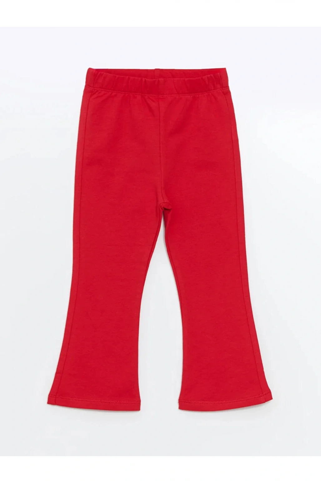 LCW baby Kırmızı Beli Lastikli Basic ispanyol Paça Kız Bebek Tayt