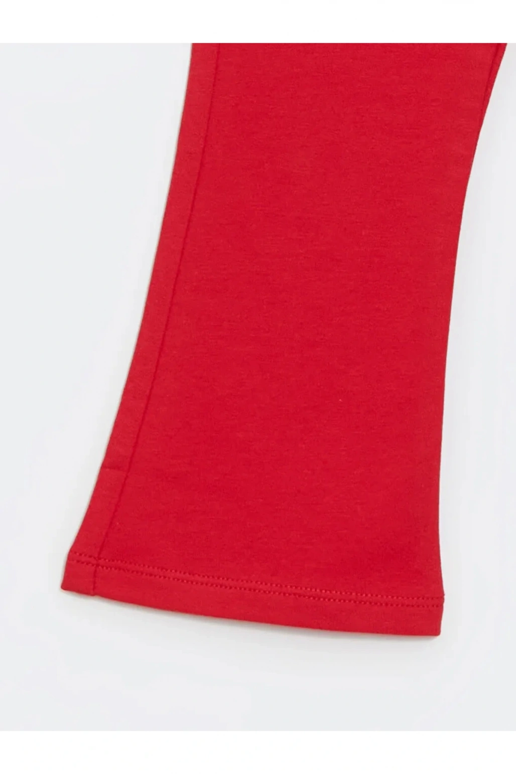 LCW baby Kırmızı Beli Lastikli Basic ispanyol Paça Kız Bebek Tayt