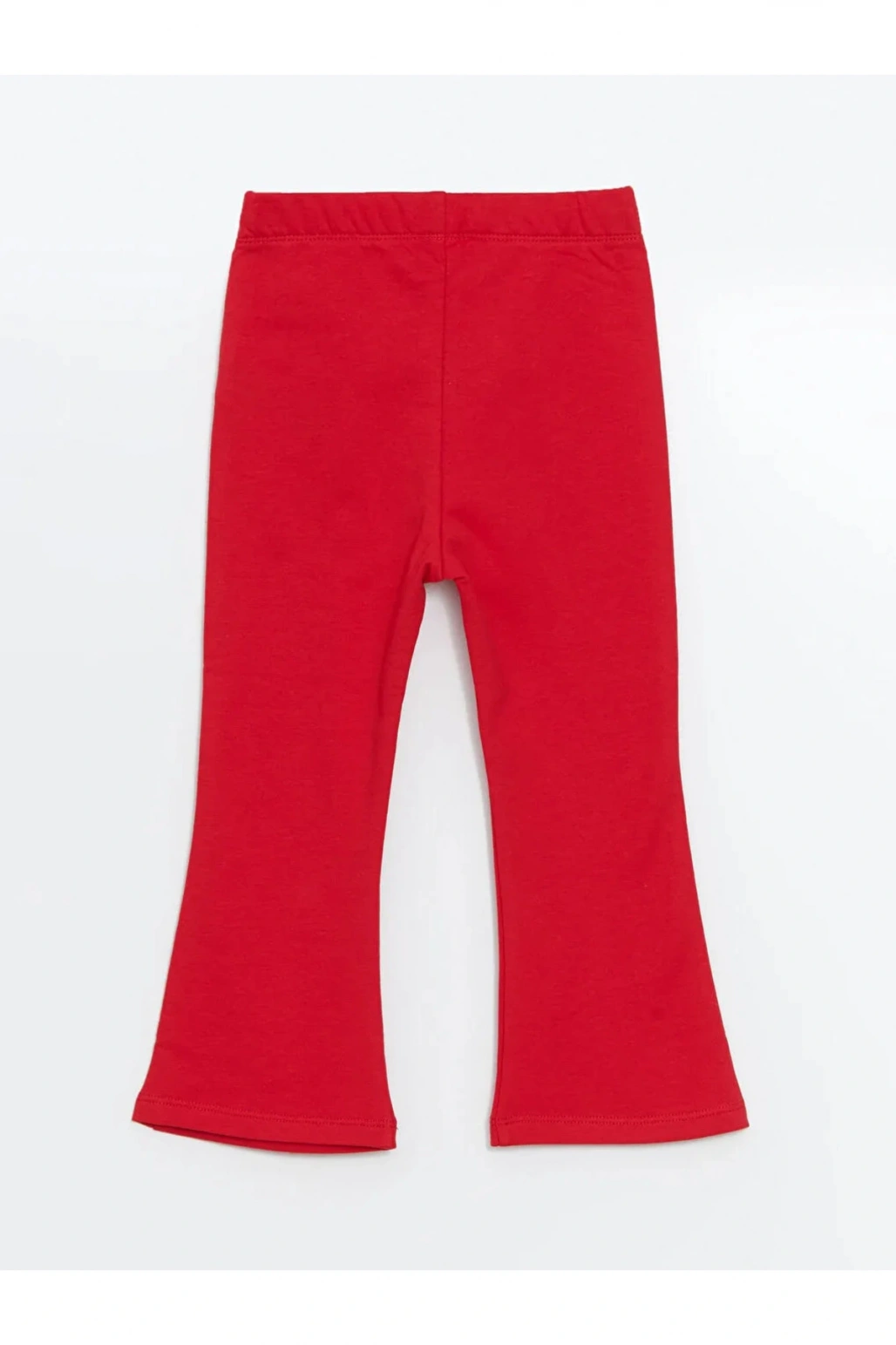 LCW baby Kırmızı Beli Lastikli Basic ispanyol Paça Kız Bebek Tayt