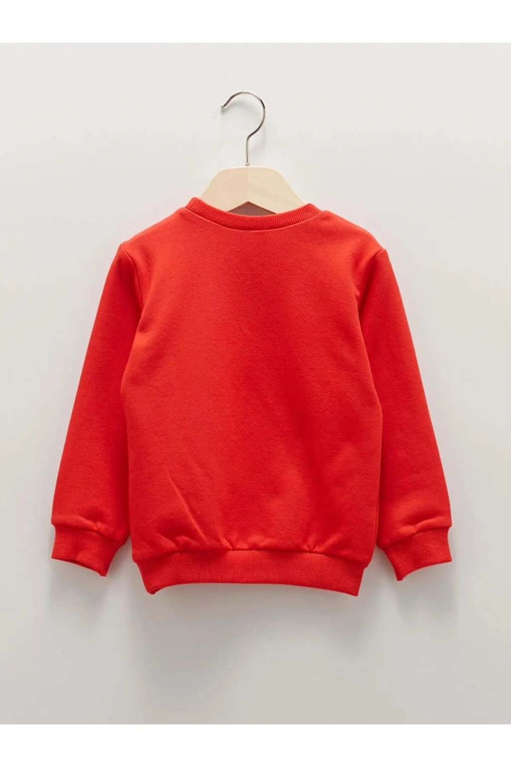 LCW baby Kırmızı Bisiklet Yaka Uzun Kollu Erkek Bebek Sweatshirt 2li