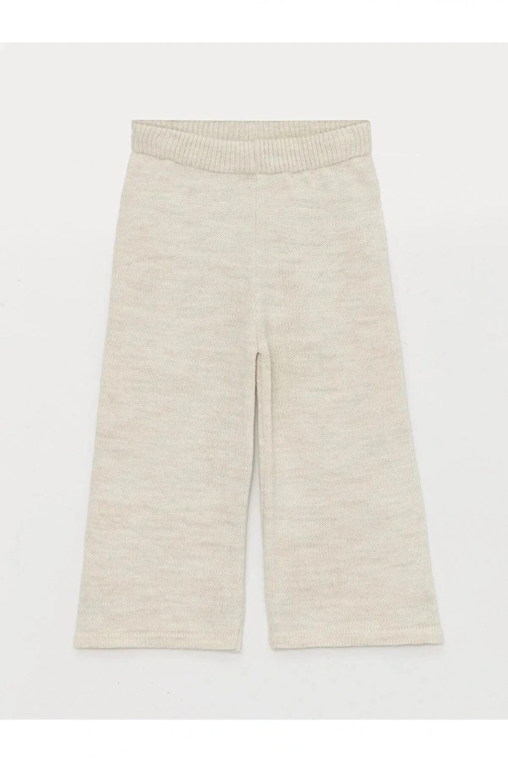 LCW baby Lacivert Bisiklet Yaka Kız Bebek Triko Kazak ve Pantolon 2li