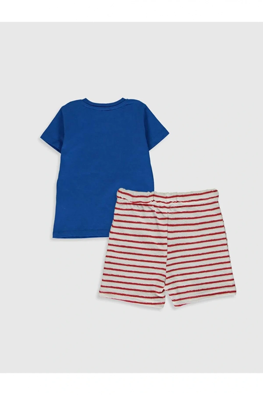 LCW baby Mavi Kısa Kollu Erkek Bebek Takım