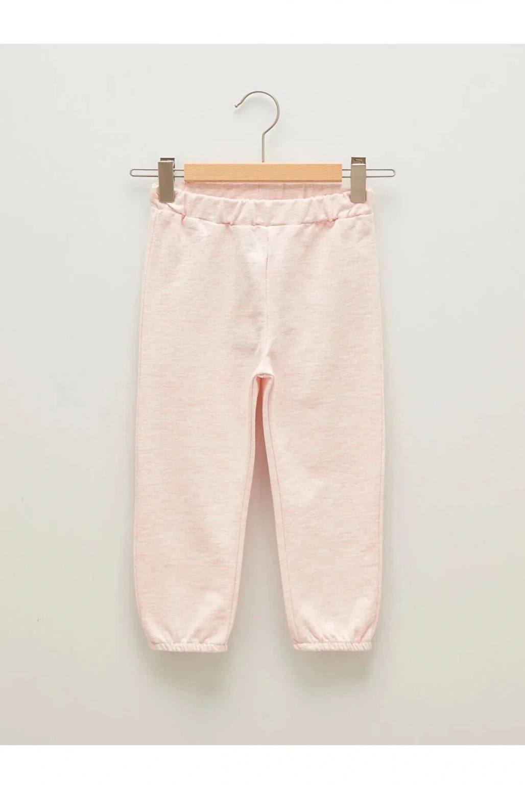 LCW baby Pembe Beli Lastikli Basic Kız Bebek Jogger Eşofman Alt