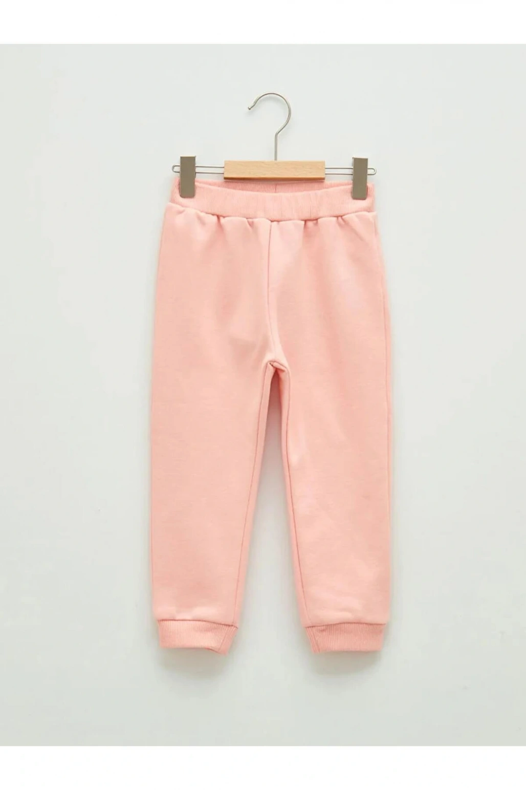 LCW baby Pembe Beli Lastikli Basic Kız Bebek Jogger Eşofman Alt
