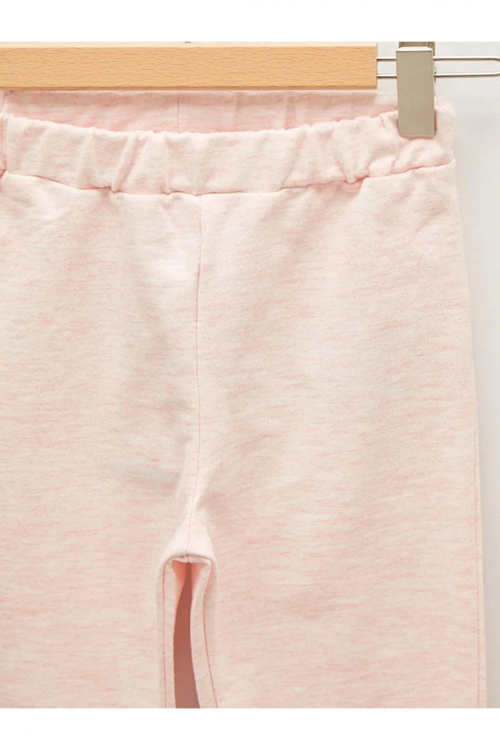 LCW baby Pembe Beli Lastikli Basic Kız Bebek Jogger Eşofman Alt