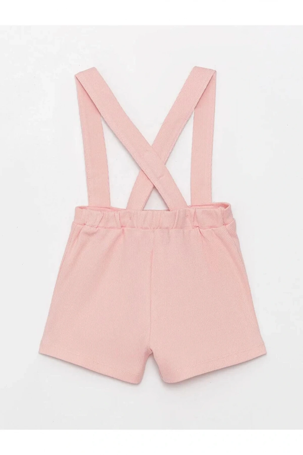 LCW baby Pembe Beli Lastikli Kız Bebek Şort