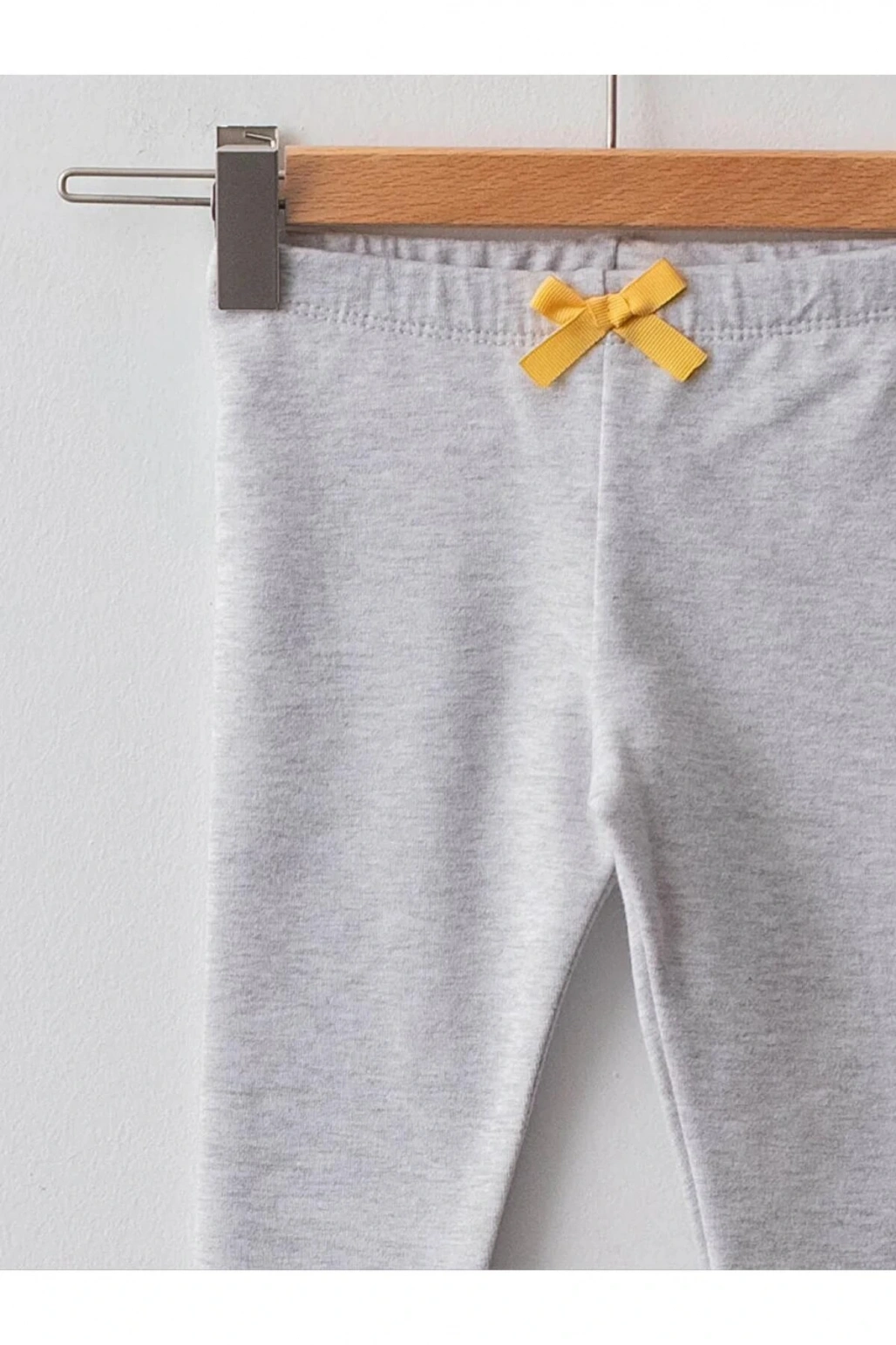 LCW baby Sarı Beli Lastikli Baskılı Kız Bebek Tayt 2li