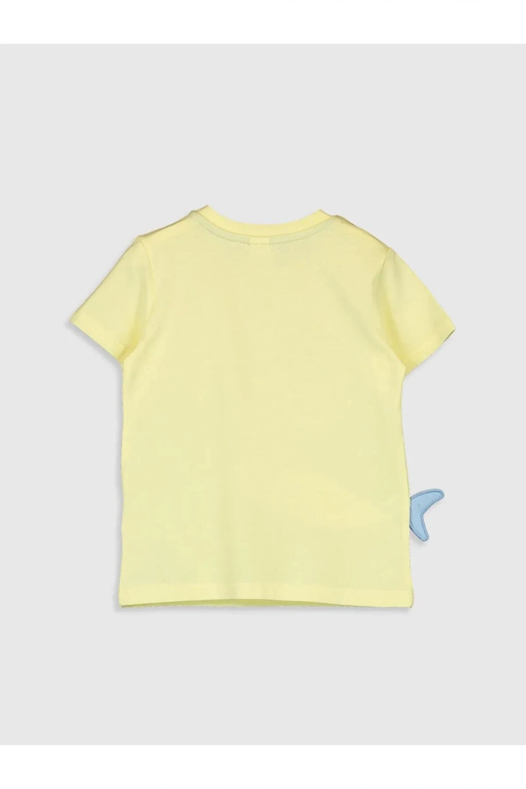 LCW baby Sarı Bisiklet Yaka Kısa Kollu Erkek Bebek Tişört