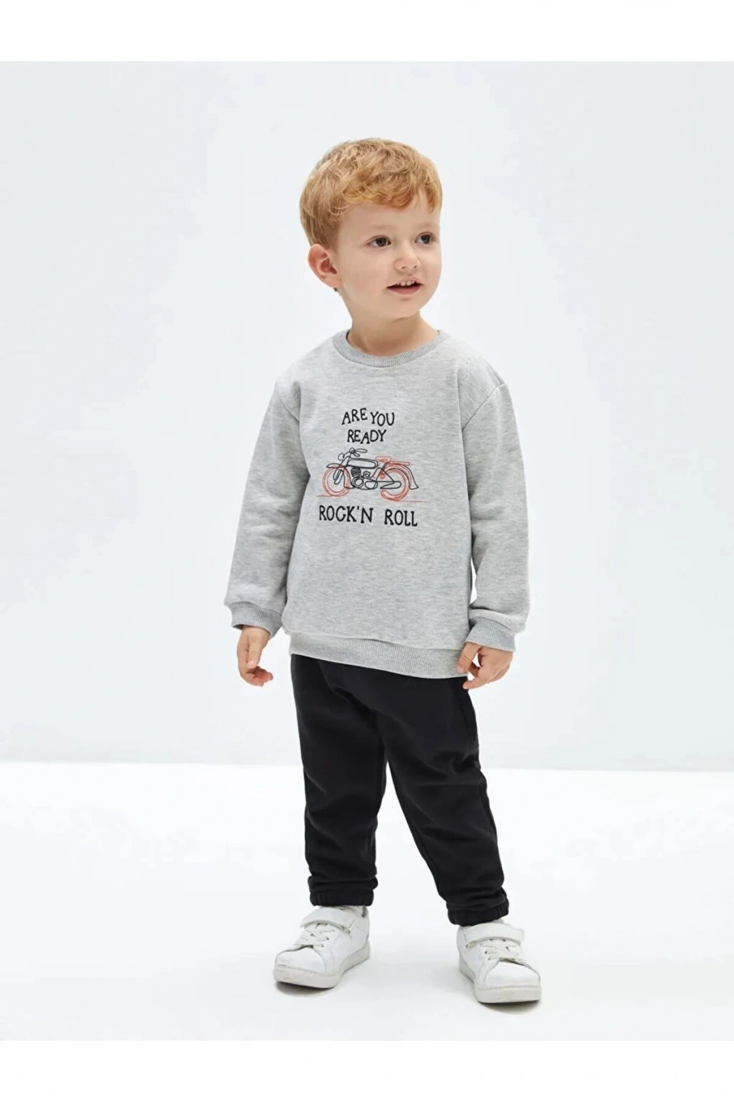 LCW baby Siyah Beli Lastikli Basic Erkek Çocuk Jogger Eşofman Alt