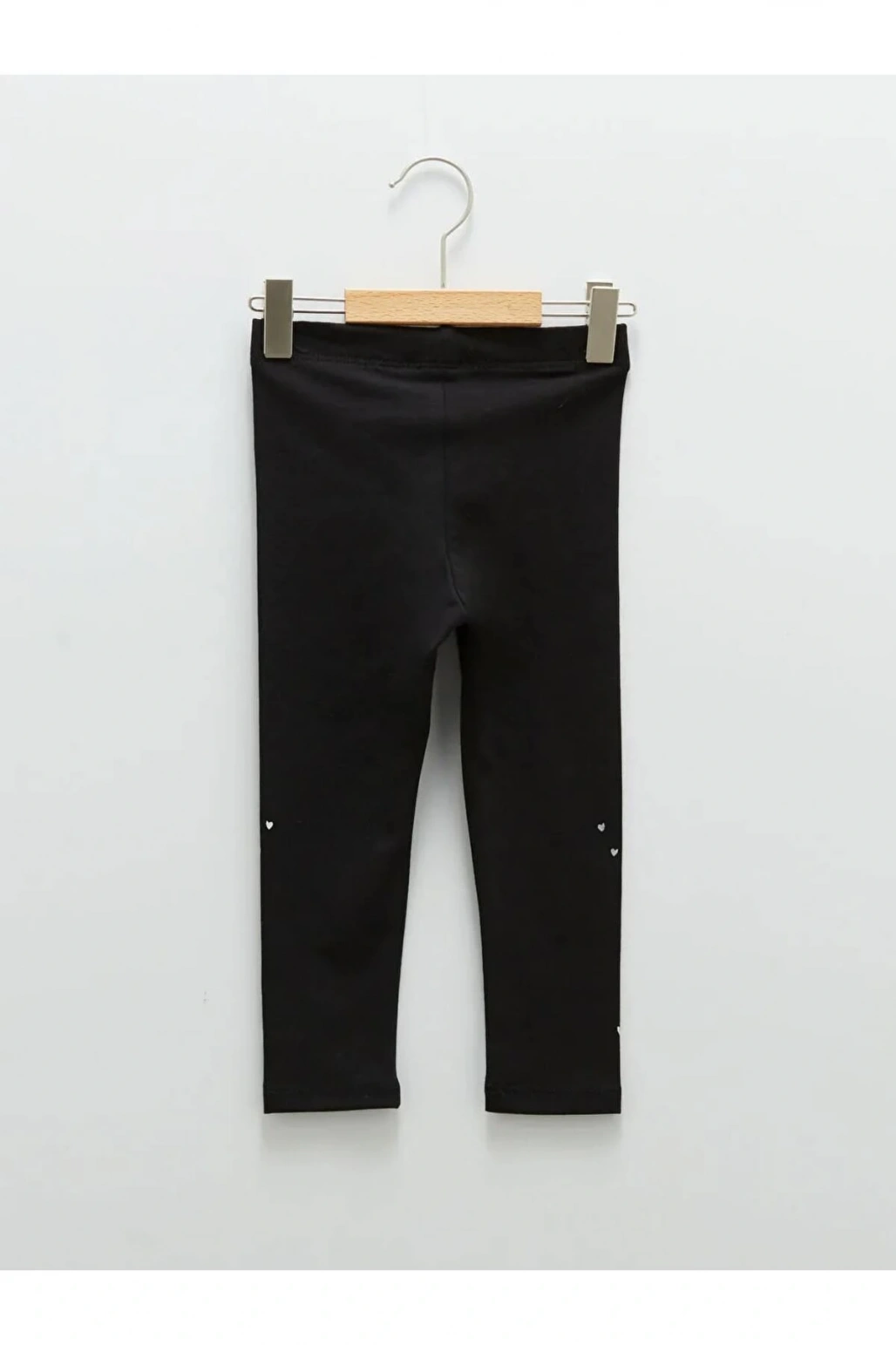 LCW baby Siyah Beli Lastikli Baskılı Kız Bebek Tayt