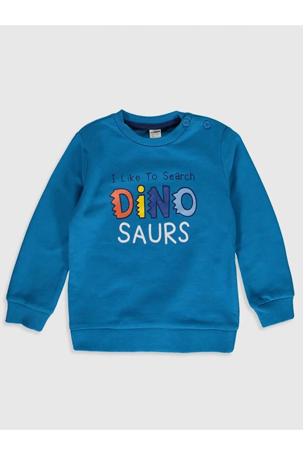 LCW baby Turkuaz Erkek Bebek Baskılı Sweatshirt 2li