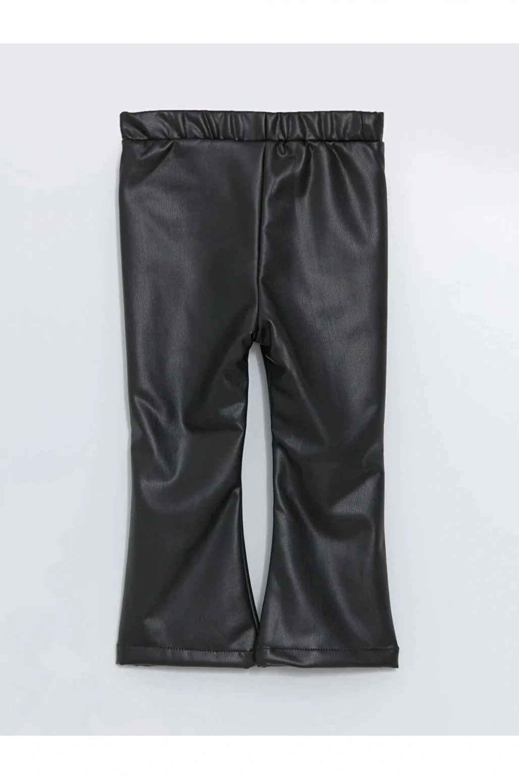 LCW baby Yeni Siyah Kız Bebek Suni Deri Pantolon