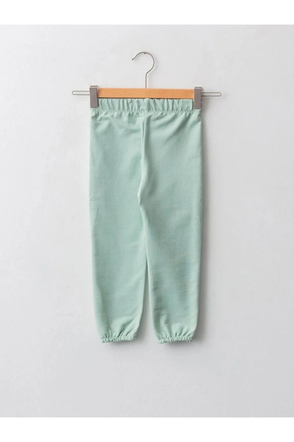 LCW baby Yeşil Beli Lastikli Baskılı Kız Bebek Jogger Eşofman Alt