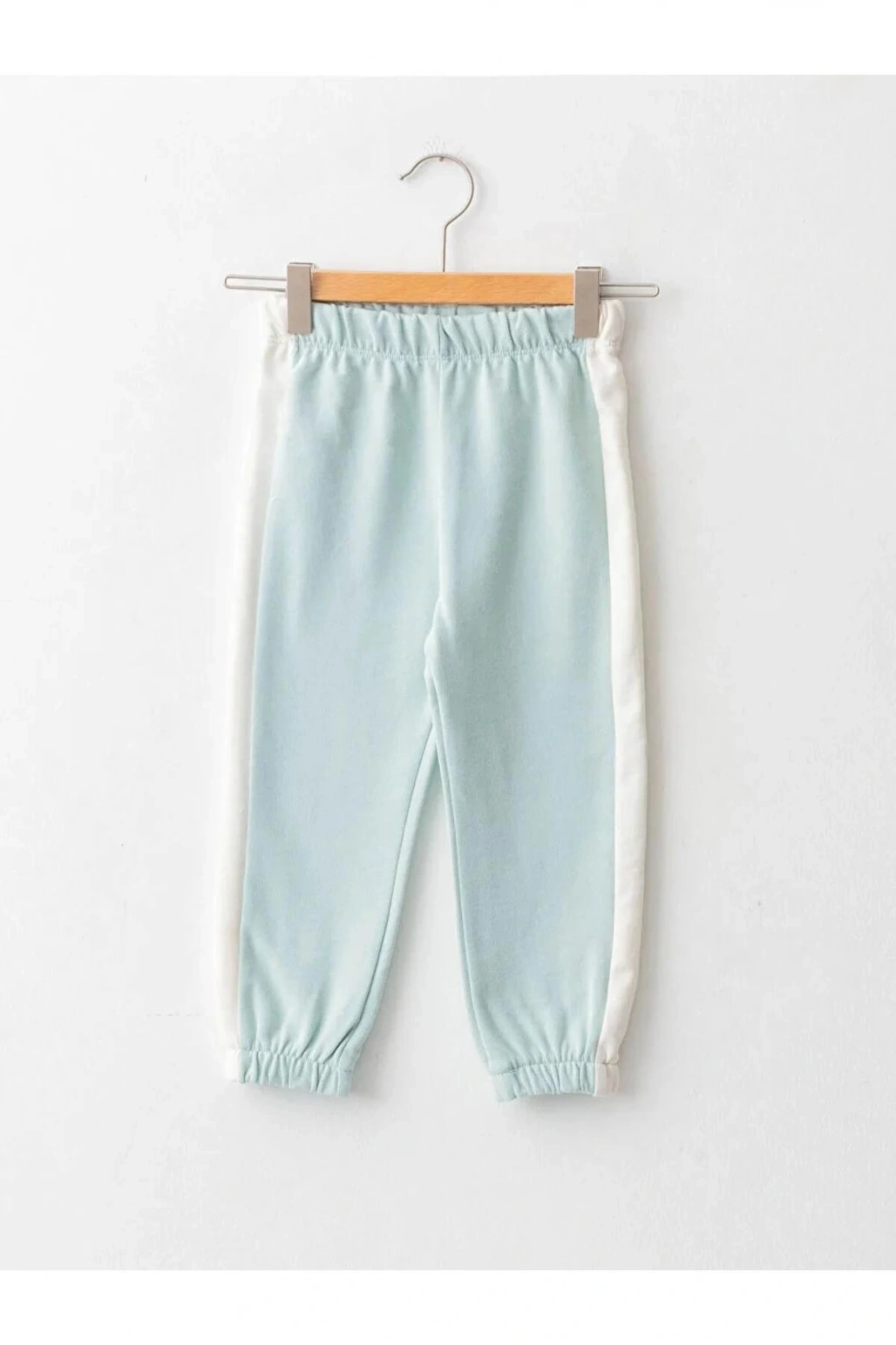 LCW baby Yeşil Beli Lastikli Pamuklu Kız Bebek Eşofman Alt