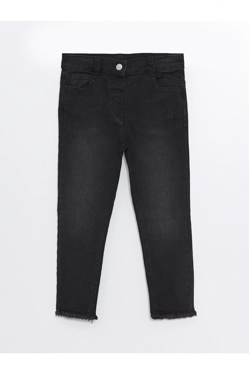 LCW Kids Beli Lastikli Basic Kız Çocuk Jean Pantolon (W4)