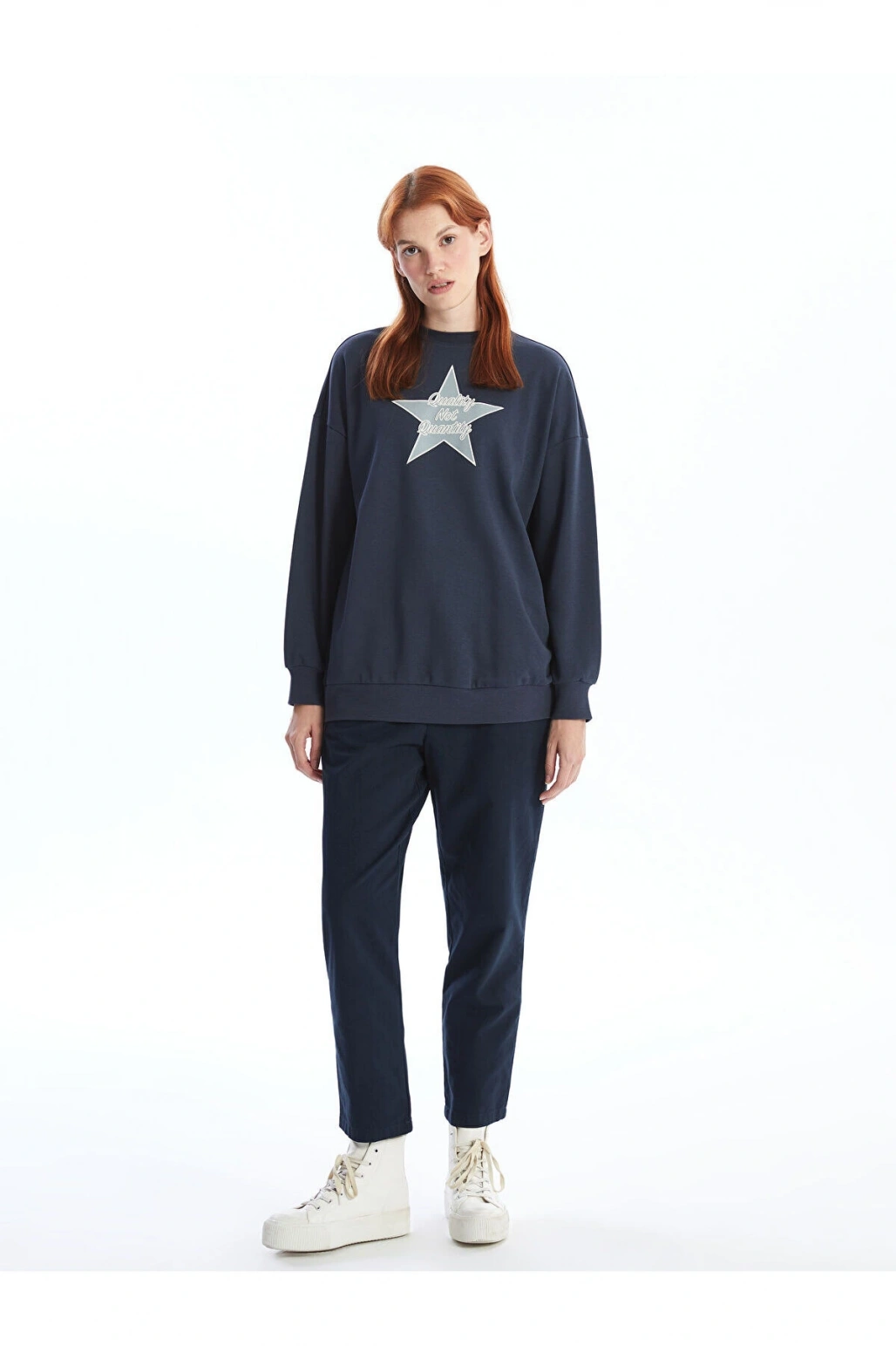 Lcw Beli Lastikli Düz Gabardin Kadın Pantolon