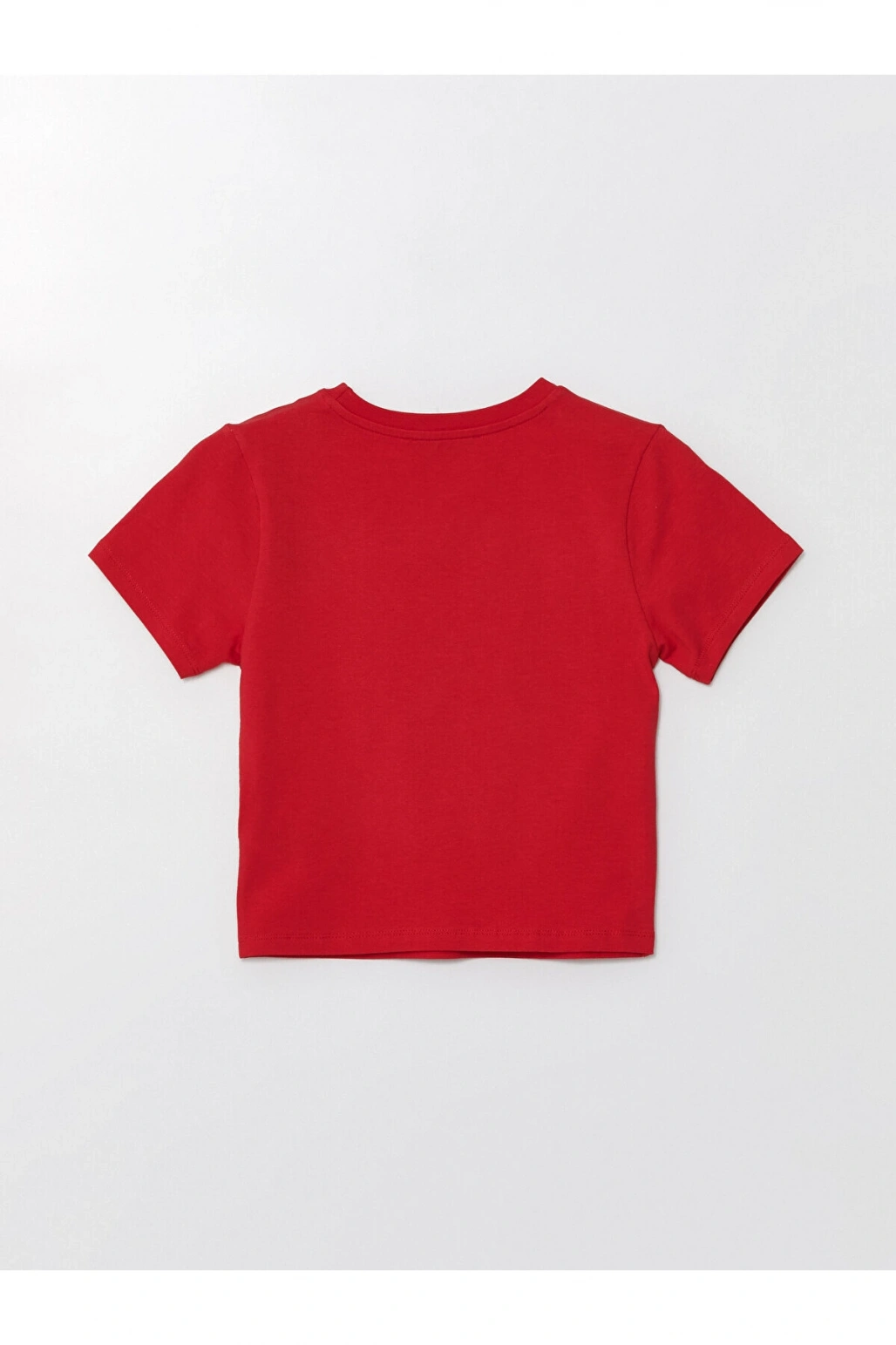 LCW Bisiklet Yaka Baskılı Kısa Kollu Kadın Tişört