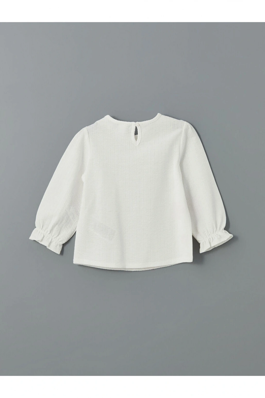 LCW Bisiklet Yaka Çiçekli Kız Çocuk Tişört