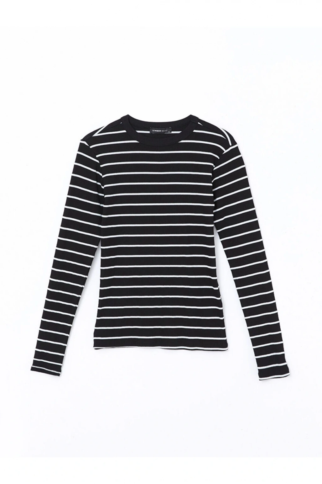 LCW Bisiklet Yaka Çizgili Kadın Body