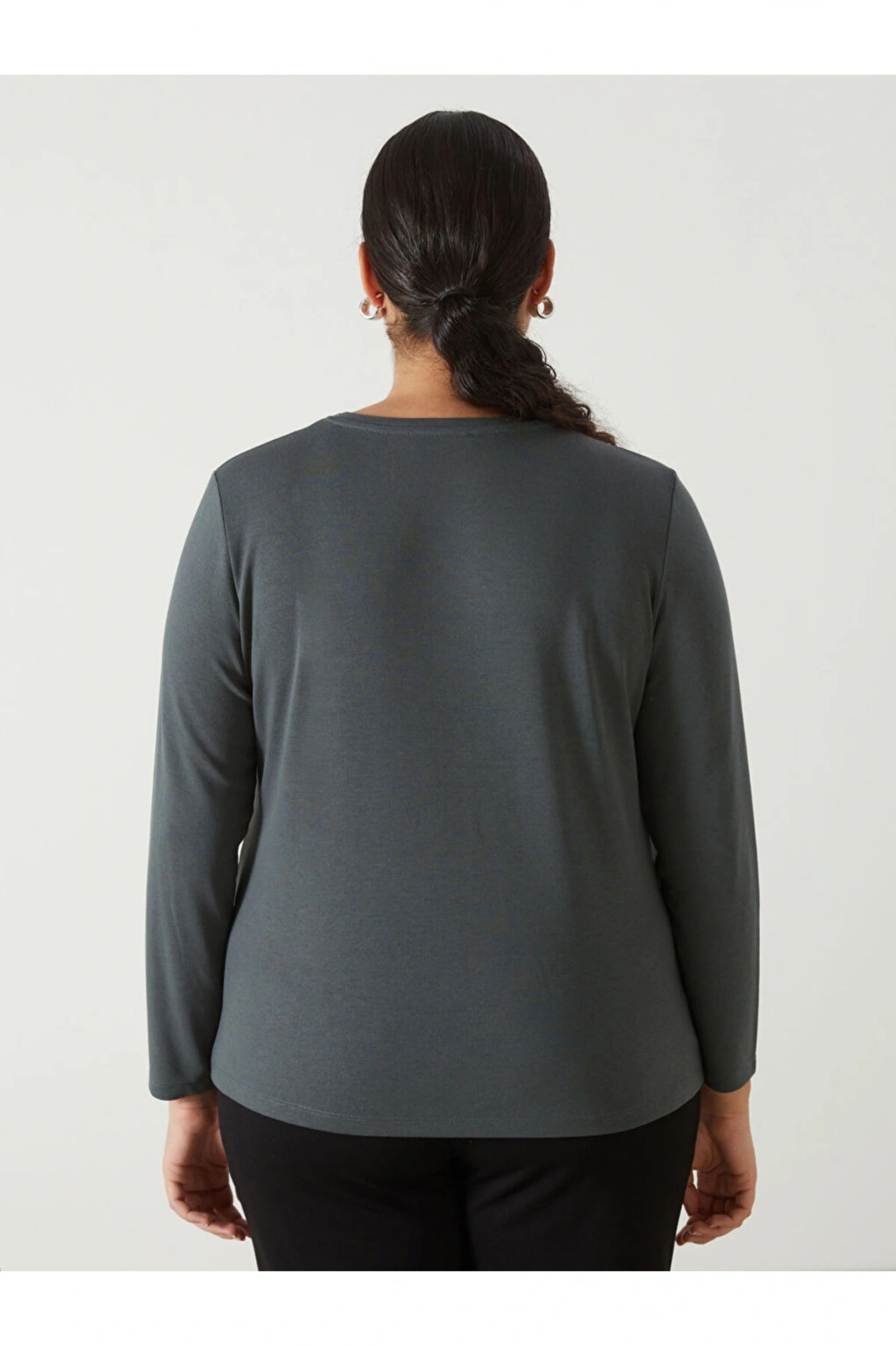 LCW Bisiklet Yaka Desenli Kadın Bluz