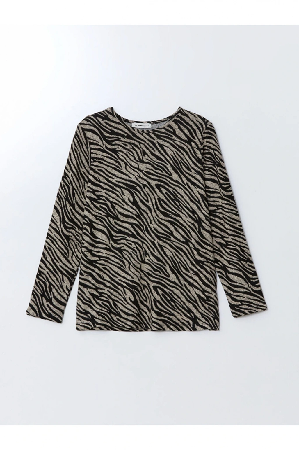 LCW Bisiklet Yaka Desenli Kadın Bluz