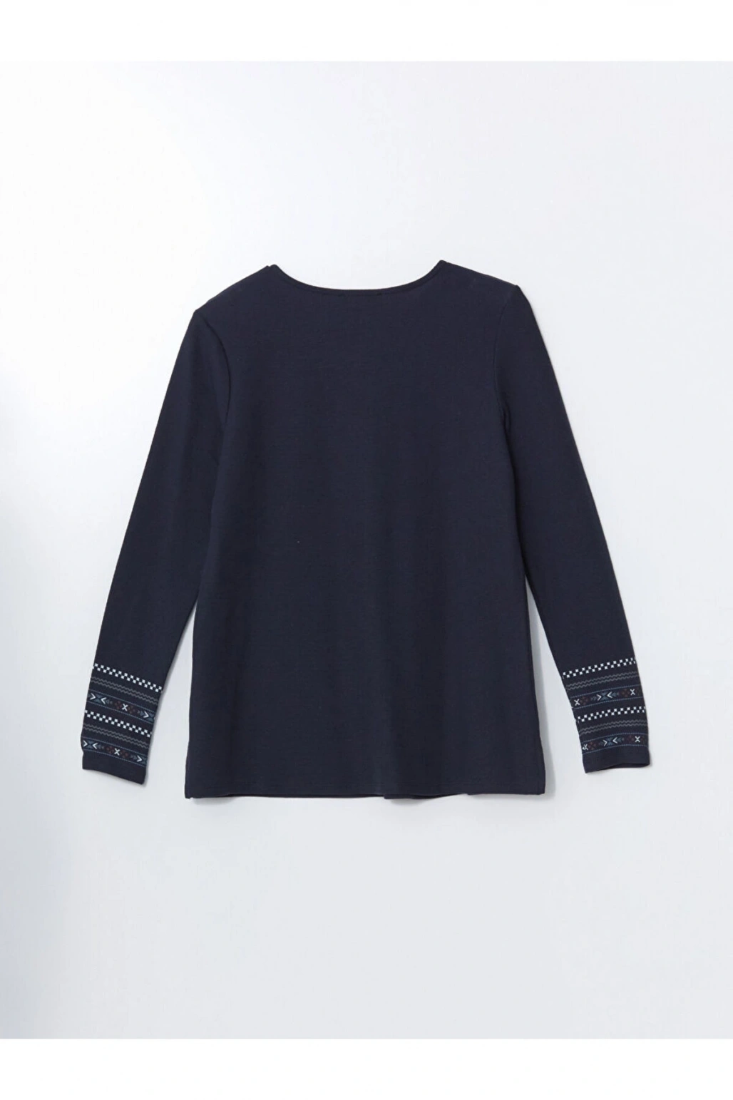 LCW Bisiklet Yaka Desenli Kadın Bluz