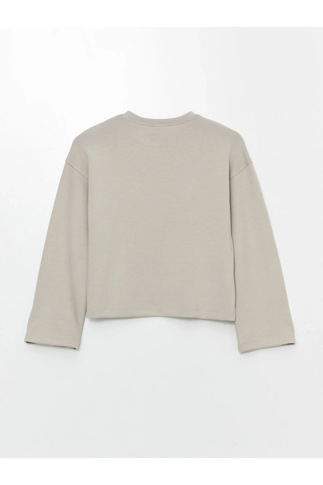 LCW Bisiklet Yaka Düz Oversize Kadın Sweatshirt